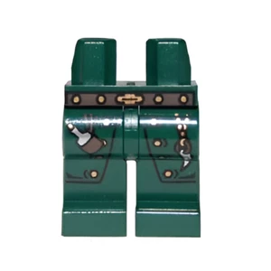 LEGO Castle Dark Green Wizard Legs Minifigure Part Hips Kingdoms 7955 853373 - Picture 1 of 1