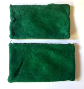 2 süße kleine grüne Mikrofontaschen mit Reißverschluss - Bild 1 von 2