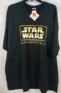 Vintage Star Wars Ausstellung Museum der Wissenschaft Shirt Tour (neu mit Etikett) 2XL schwarz - Bild 1 von 5