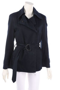 AKRIS Jacket Trenchcoat Style D 38 Dark Blue