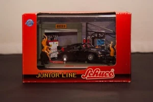 SCHUCO 27031 JUNIOR LINE DIORAMA PORSCHE 993 911 GT2 CLUB SPORT BLACK 1/43 SCALE - Picture 1 of 8