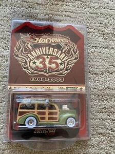 Hot Wheels 2003 tercera edición anual Nationals 40s Woodie Ford 4/4 pilotos reales #845/4.000 - Imagen 1 de 10