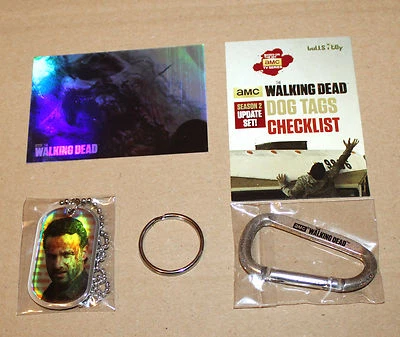 The Walking Dead Rick Grimes FOIL Dog Tag & Sticker / Aufkleber - Bild 1 von 3