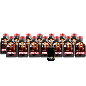14L Motul 8100 X-MAX 0W40 Wix XP Filter Motor Oil Change Kit API SN - Picture 1 of 1