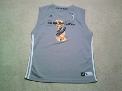 Camiseta masculina San Antonio Spurs Kwahi Leonard GG extra grande cinza Adidas 2014 nova sem etiquetas - Imagem 1 de 4