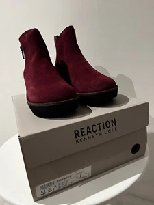 Kenneth Cole Reaction Prime Bootie - Burgundy, Women’s 8.5M - Picture 1 of 7