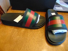 mens gucci slides black