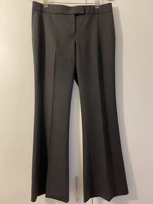 Pantalones acampanados TAHARI para mujer gris oscuro mezcla de lana ajustados como talla 10 Foto 1 de 4