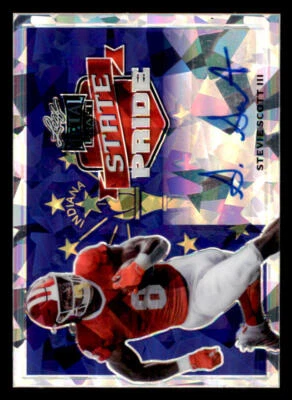2021 Leaf Metal Draft State Pride Crystals #SPSS3 Stevie Scott III /50 - Image 1 of 2