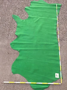 Cuero de vacuno nobuk de vacuno verde 1,5 mm de grosor cuero aprox. 2 m² cuero grueso a elegir - Imagen 1 de 9