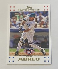 2007 Topps Opening Day Bobby Abreu #1 New York Yankees