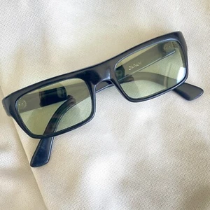 MCM Vintage 50s 60s Mod Black Sunglasses - made in JAPAN - UNISEX - Picture 1 of 12