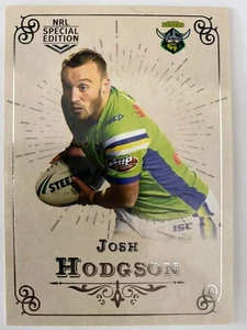 2018 NRL GLORY SPECIAL EDITION COMMON BASE 008 CANBERRA RAIDERS JOSH HODGSON - Picture 1 of 1