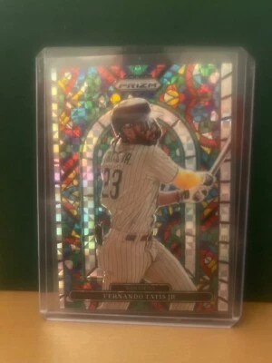 2022 Panini Prizm - Stained Glass Power Plaid Prizm #SG-1 Fernando Tatís Jr. /75 - Image 1 of 2