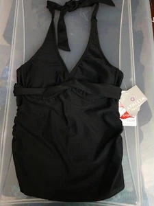 NWT Athleta Tara Takini halter bikini summer 32 B/C black swim - Picture 1 of 6