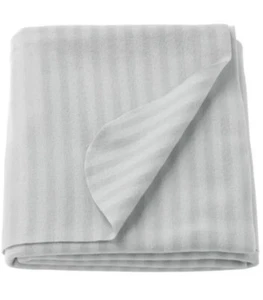 IKEA VITMOSSA Gray Fleece Throw Blanket 47" x 63" NWT Light Kids Adults Pets - Picture 1 of 3