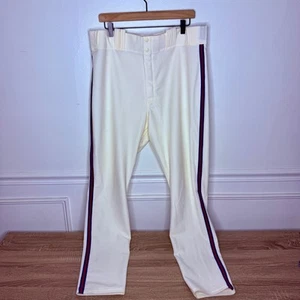 Auténticos pantalones de béisbol Majestic para hombre 38x32 Phillies AAA Iron Pigs BRUNDAGE  - Imagen 1 de 11