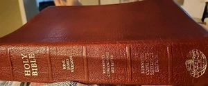 Holy Bible (KJV) Kenneth Copeland Reference Edition Burgundy Leather 1991 Rd Ltr - Picture 1 of 9