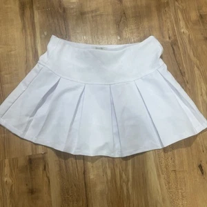White Skort Size Small White Pleated Golf Skirt Skort - Picture 1 of 9