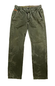 32/33 Mens green faded cord PRPS jeans W32 L33 - Picture 1 of 6
