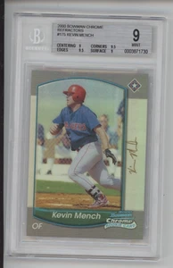 2000 BOWMAN CHROME KEVIN MENCH REFRACTOR RC ROOKIE #175 BGS 9 - Picture 1 of 1