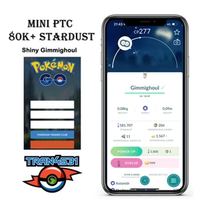 Brillante Gimmighoul (puede evolucionar) - Mini PTC 80k Stardust - Imagen 1 de 1