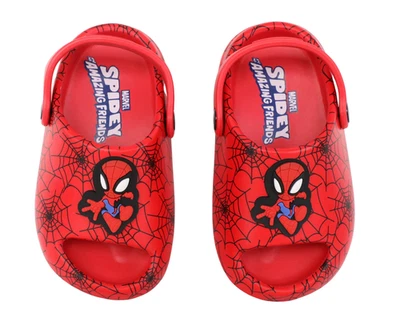 Spider-Man Toddler Boys Size 7/8 Comfort Clog Sandals Red NWT Disney Junior... - Image 1 of 4