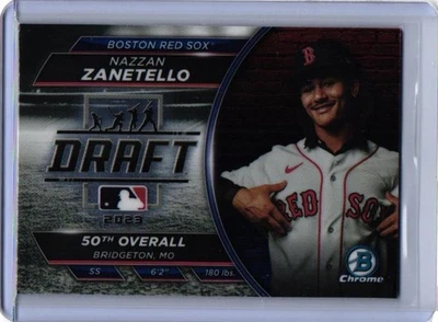 2023 Bowman Draft #BDN-1 Nazzan Zanatello Draft Night - Boston Red Sox - Image 1 of 2