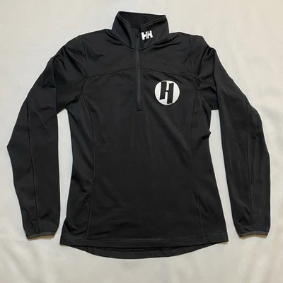 Pullover Helly Hansen 1/4 Cremallera Capa Base Azul Cuello Simulado Manga Larga Mujer Talla S Foto 1 de 4