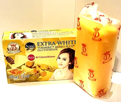 NONA EXTRA White Turmeric Honey Plus Glutathione  Thai Soap for Face and Body - Image 1 of 4