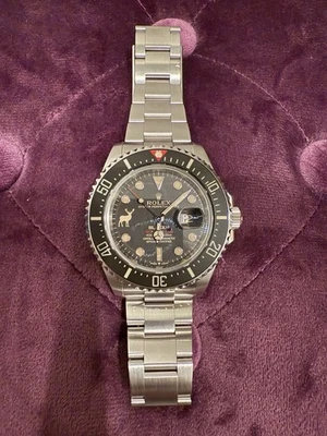 Rolex Sea Dweller 2023 acero negro como nuevo 126600 juego completo Foto 1 de 4