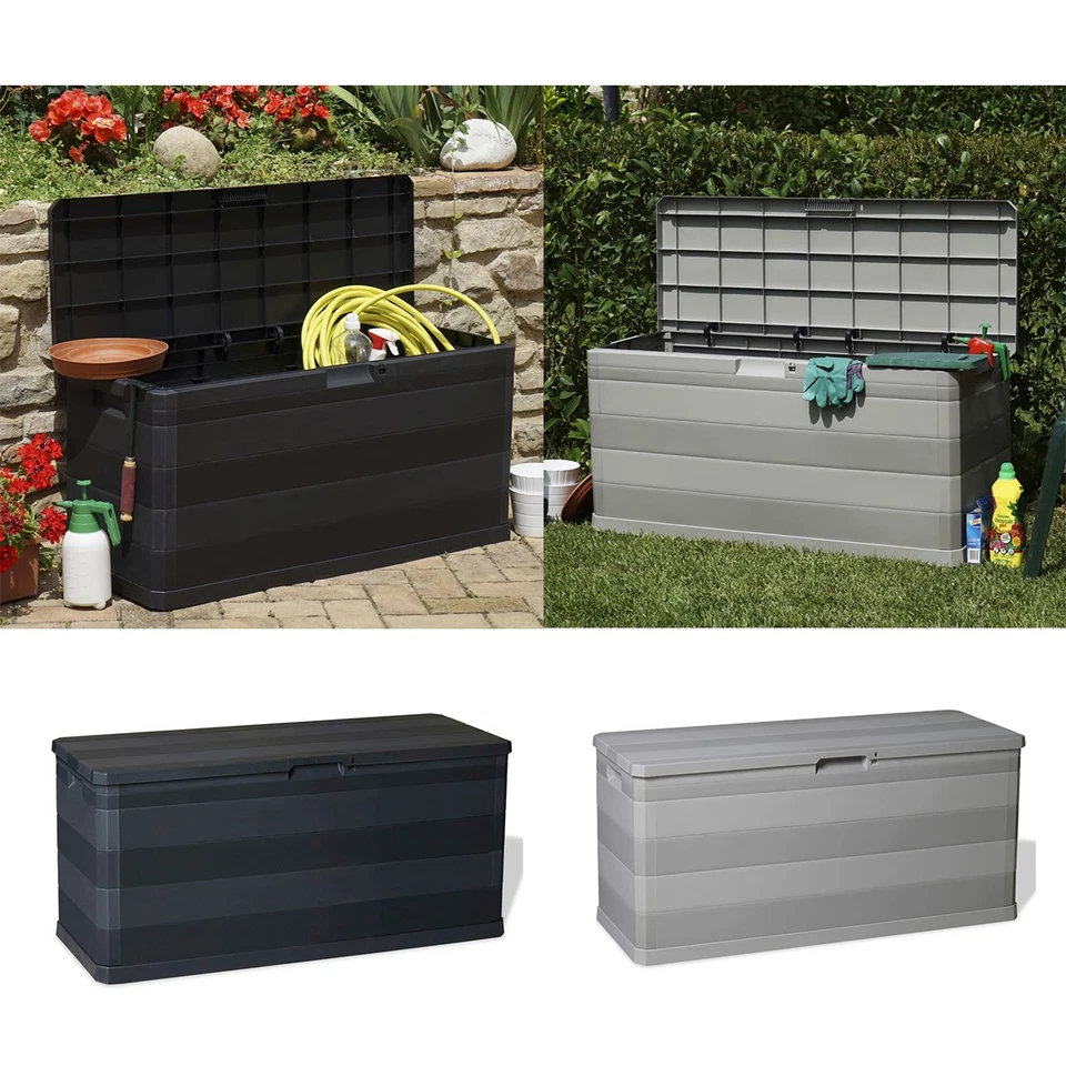 Auflagenbox 280L Kissenbox Gartenbox Gartentruhe Kiste Kunststoff Gerätetruhe - Bild 1 von 1