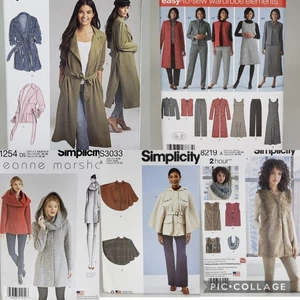 Simplicity UNCUT! U-PICK! Misses Plus Size Jacket Blazer Poncho SEWING PATTERN - Picture 1 of 28
