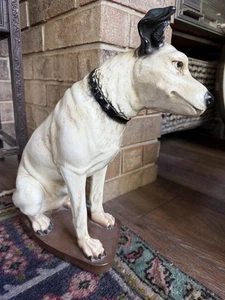 Nipper (RCA Hund) Gips Statue 15" hoch Vintage um 1950 A - Bild 1 von 8