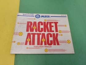 Racket Attack Tennis NES Nintendo Original Instruction Manual Book Only OEM
