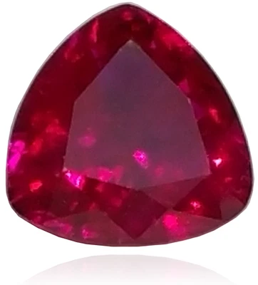 🔴 Ruby Natural 0.30 Carat Trillion 4x4mm 🔴 - Image 1 of 4