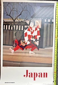 Póster japonés Kabuki drama años 70 organización turística Japón promoción de viajes - Imagen 1 de 12