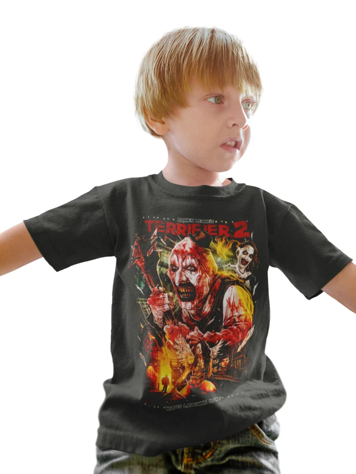 terrifier gift horror sci fi film movie kids unisex birthday funny t shirt 1 - Image 1 of 1