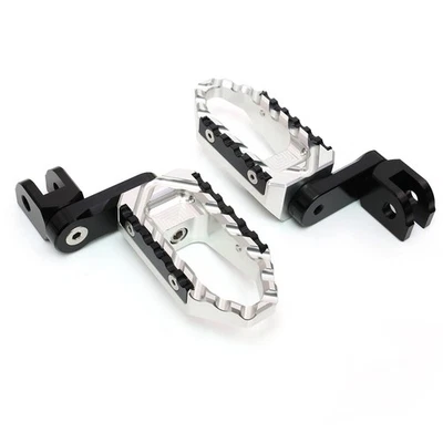 Silver Foot Pegs TOUR 40mm Adjustable For Ninja ZX-11 ZZR1100 ZX1100 99-01 - Imagem 1 de 4