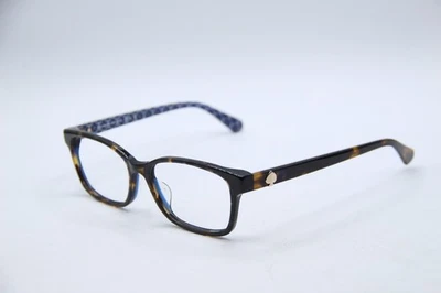 KATE SPADE NEW YORK KARIANE/F IPR HAVANA BLUE WHITE AUTHENTIC EYEGLASSES 55-16 - Imagem 1 de 4