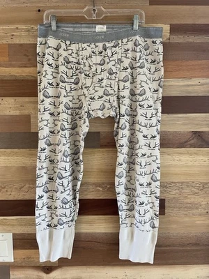 Pantalones Ropa Interior Térmica J CREW Estampado de Cuerno Largo Johns Salón 36-38 Grandes Foto 1 de 4