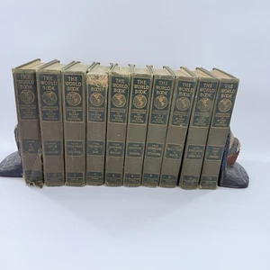 The World Book Complete set 10 Vol 1920 Green Cover Rich & Fowler - Picture 1 of 7