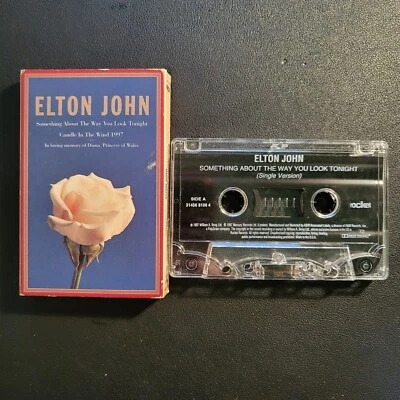 Elton John – Something About The Way You Look Tonight Cassette Tape Used / VG Foto 1 de 4