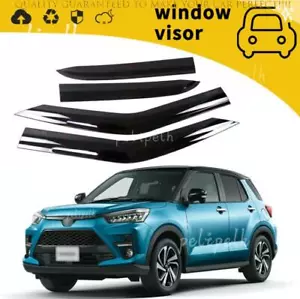 For 2022-2025 Toyota Raize Matte Black Window Visor Shades Sun Rain Guard 4PCS - Foto 1 di 2