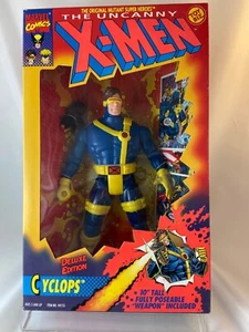 1993 Toy Biz Cyclops The Uncanny X-Men Deluxe Edition 10" Figure Marvel Legends - Picture 1 of 2