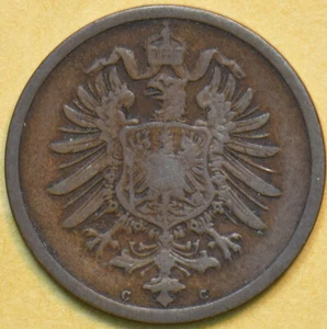 Germany 1874 2 Pfennig Eagle animal 902348 combine shipping - Picture 1 of 2