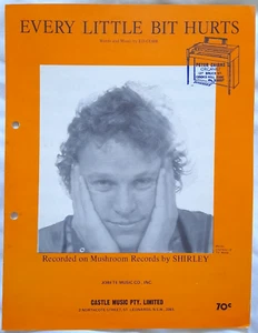 SHIRLEY STRACHAN - EVERY LITTLE BIT HURTS SHEET MUSIC ( SKYHOOKS ) - Picture 1 of 2
