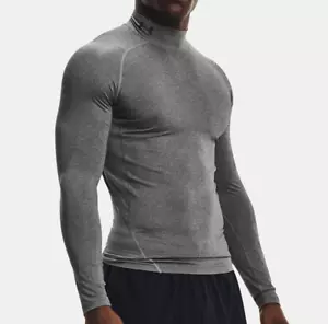 Under Armour Mock Mens - HeatGear Compression Base Layer Top - Black Friday Sale - Picture 1 of 6