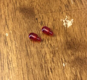 LEGO Light Cover Bulb Trans Red Part 58176 Lot of 2 - Picture 1 of 1