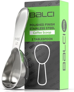 - Stainless Steel Coffee Scoop (2 Tablespoon Scoop) Exact Measuring Spoon for Co - Picture 1 of 12